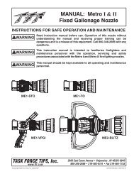 MANUAL: Metro I & II Fixed Gallonage Nozzle - Los Angeles County ...