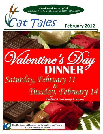 valentine's day dinner - Cattail Creek Country Club