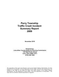 Perry Township Traffic Crash Incident Summary Report 2009