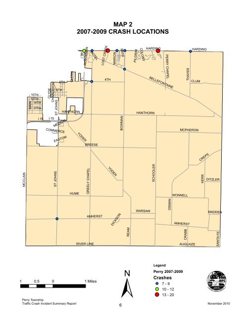 Perry Township Traffic Crash Incident Summary Report 2009