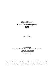 Allen County Fatal Crash Report - Lima-Allen County Regional ...