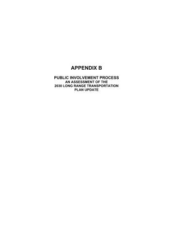 APPENDIX B - Lima-Allen County Regional Planning Commission