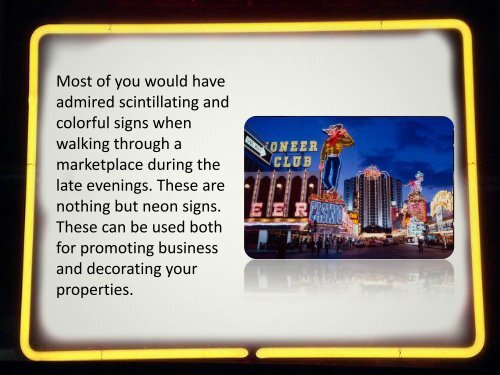 Highlights of Neon Signs- outdoor signs Kansas