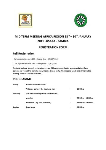 ZAMBIA registration here - Ladies Circle International