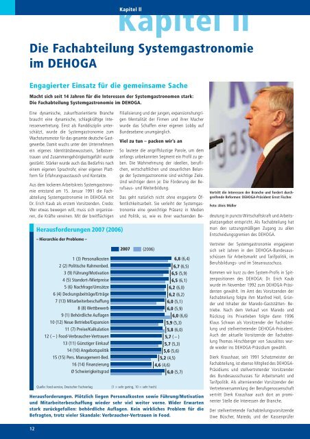 Systemgastronomie in Deutschland 2007 - DEHOGA Bundesverband