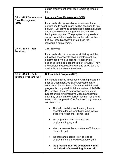 General Relief Policy - Department of Public Social Services