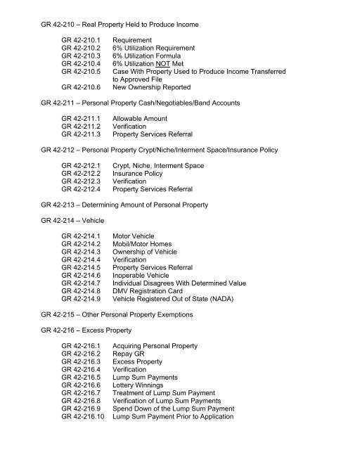 General Relief Policy - Department of Public Social Services