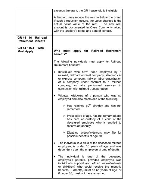 General Relief Policy - Department of Public Social Services