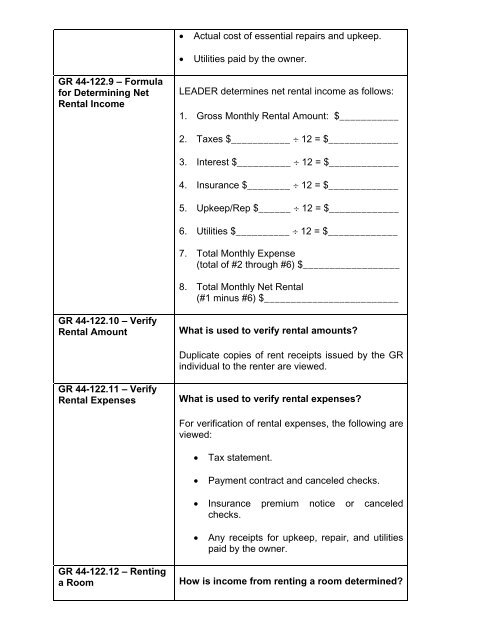 General Relief Policy - Department of Public Social Services