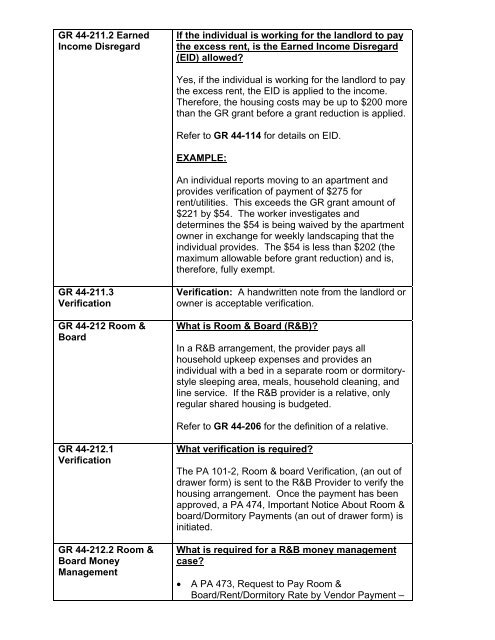 General Relief Policy - Department of Public Social Services