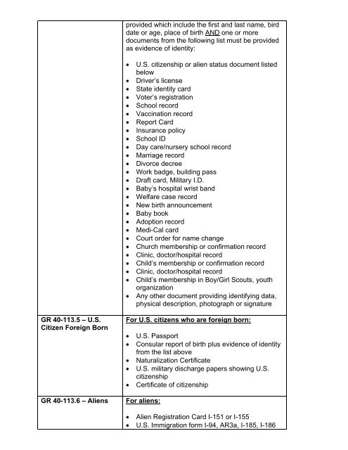 General Relief Policy - Department of Public Social Services