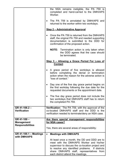 General Relief Policy - Department of Public Social Services