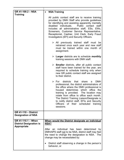 General Relief Policy - Department of Public Social Services