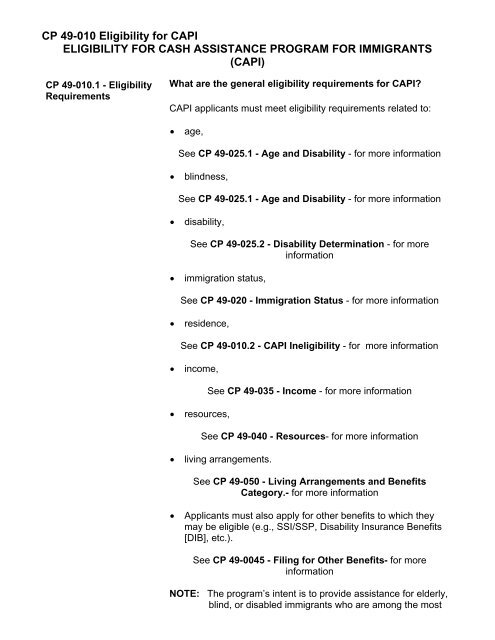 cp 49-055 benefit determinations - Department of Public Social ...