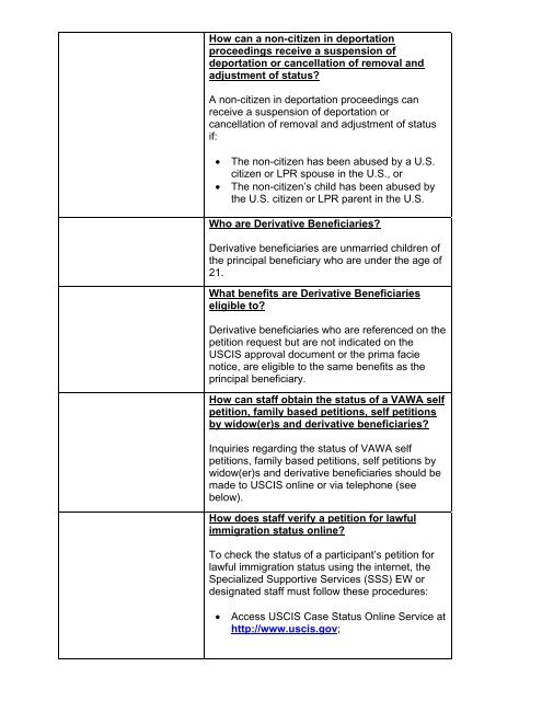 CalWORKs Policy - Department of Public Social Services