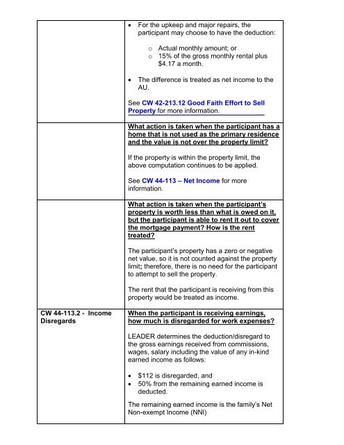 CalWORKs Policy - Department of Public Social Services