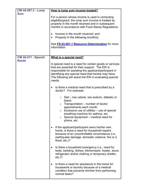 CalWORKs Policy - Department of Public Social Services