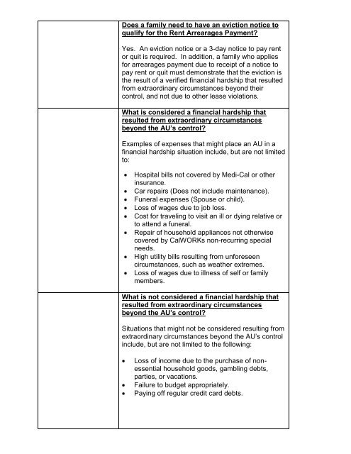 CalWORKs Policy - Department of Public Social Services