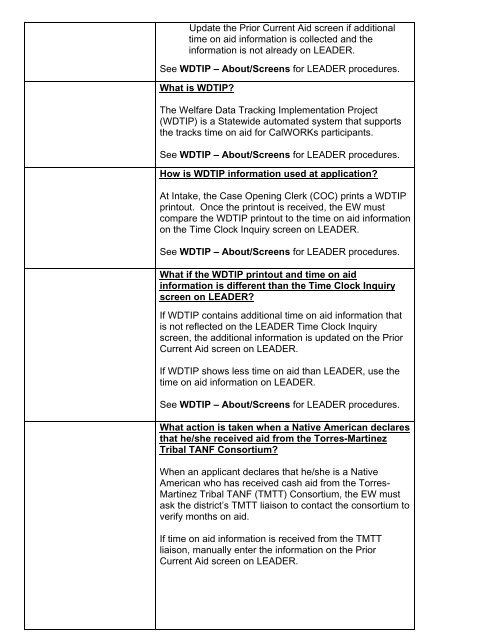 CalWORKs Policy - Department of Public Social Services