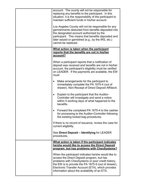 CalWORKs Policy - Department of Public Social Services