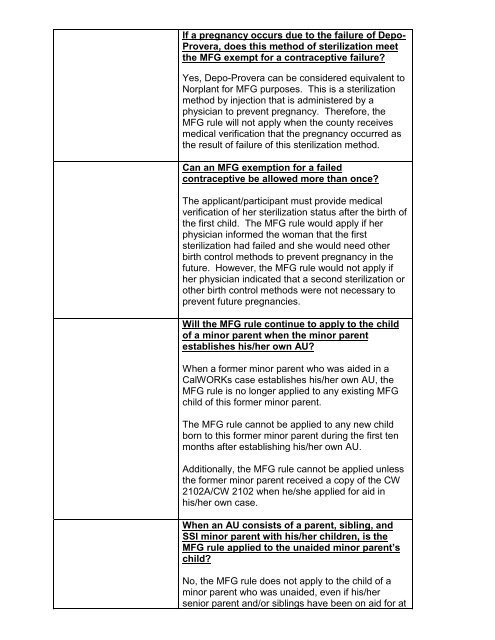 CalWORKs Policy - Department of Public Social Services