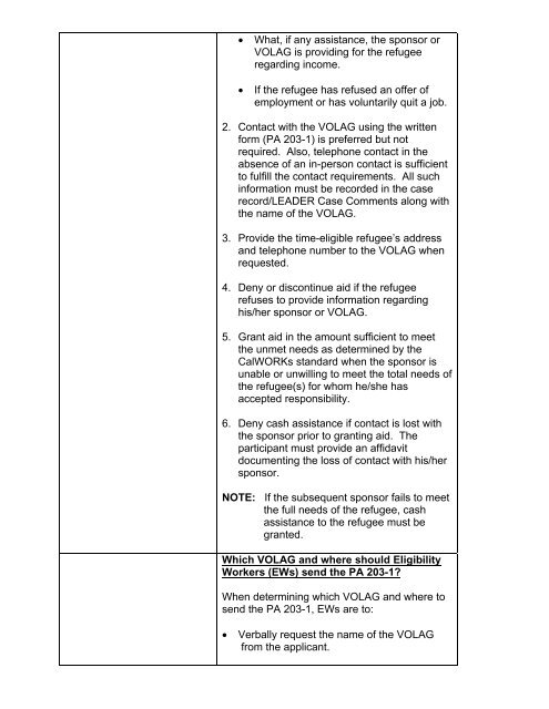 CalWORKs Policy - Department of Public Social Services