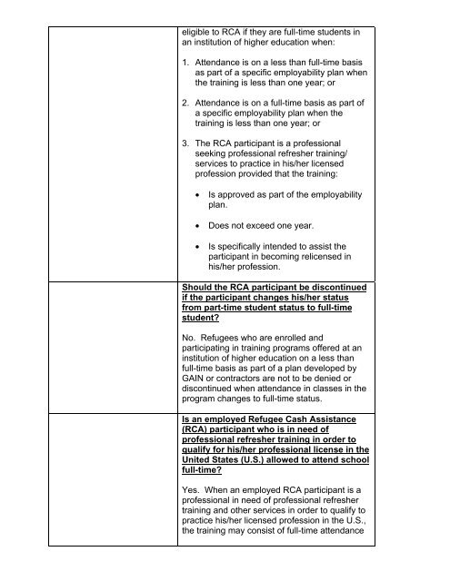 CalWORKs Policy - Department of Public Social Services