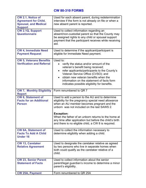 CalWORKs Policy - Department of Public Social Services