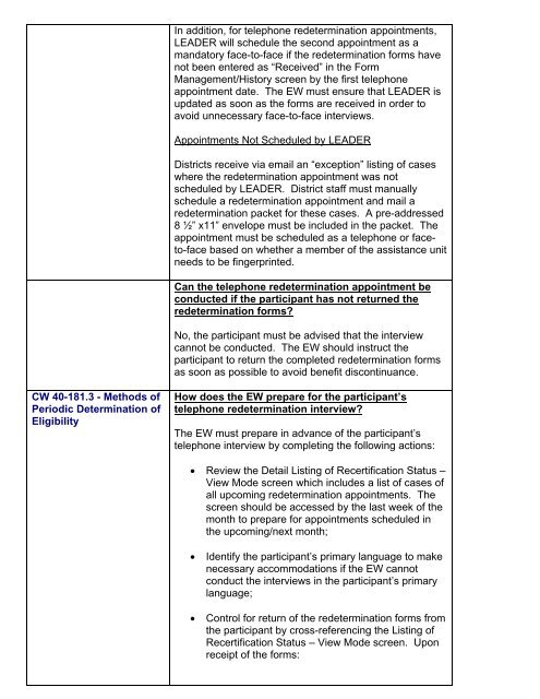 CalWORKs Policy - Department of Public Social Services