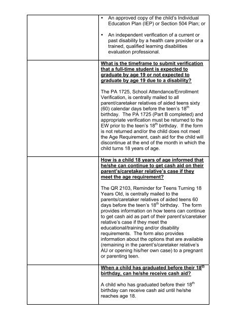 CalWORKs Policy - Department of Public Social Services