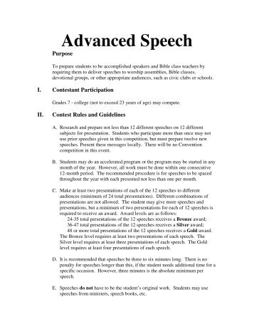 Advanced Speech - Lads to Leaders