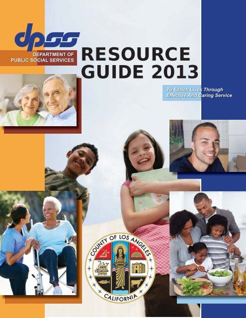 RESOURCE GUIDE 2013 - Department of Public Social Services