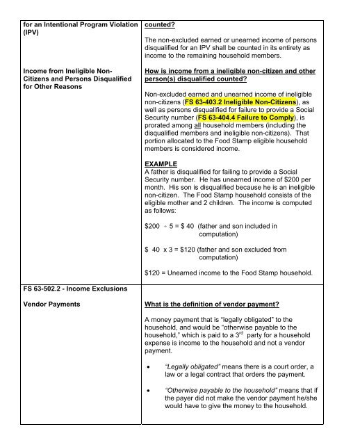 FS 63-100 General Provisions - Department of Public Social Services