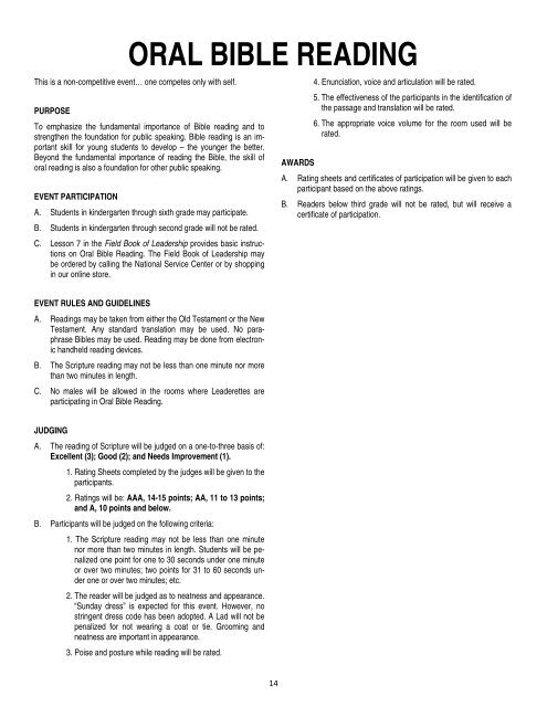 Rules Book - Updated August 2012 - Lads to Leaders