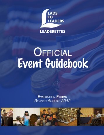 Event Evaluation Forms - Lads to Leaders