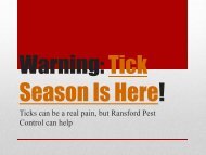 Warning: Tick Season is Here!