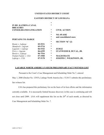 13217 - US District Court - Eastern District of Louisiana