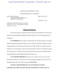 Order of Dismissal - US District Court - Eastern District of Louisiana