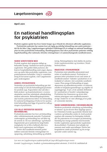 Læs om en national handlingsplan for psykiatrien ... - Lægeforeningen