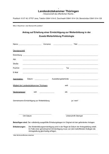 ZW Proktologie.pdf - Landesärztekammer Thüringen