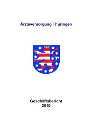 GeschÃ¤ftsbericht - LandesÃ¤rztekammer ThÃ¼ringen