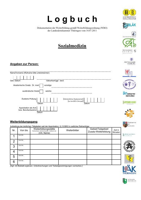 Sozialmedizin - LandesÃ¤rztekammer ThÃ¼ringen