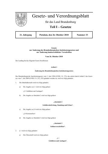 Gesetz- und Verordnungsblatt - BRAVORS - Brandenburg.de