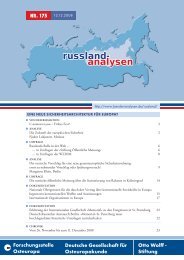 russland- analysen - Laender-Analysen