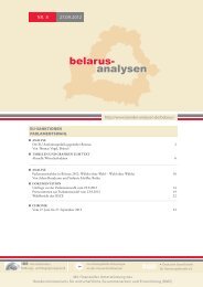 belarus- analysen - Laender-Analysen