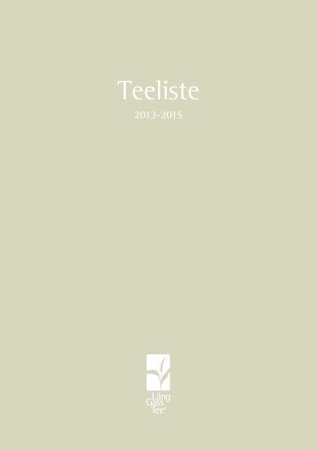 Teeliste 2013-2015 - Länggass-Tee