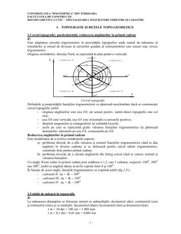 iunie 2011 Aplicaţia 1 - Facultatea de Construcţii Timişoara