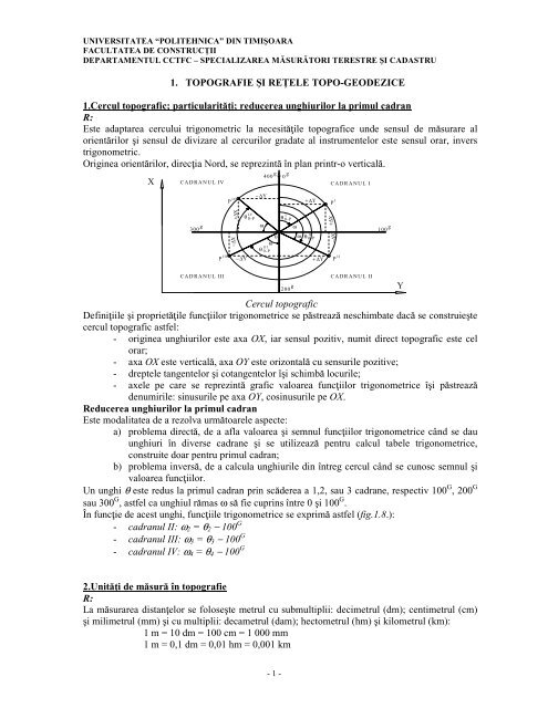 iunie 2011 Aplicaţia 1 - Facultatea de Construcţii Timişoara