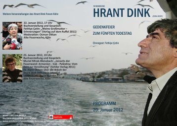 HRANT DINK (1954-2007) - Kulturforum Türkei Deutschland