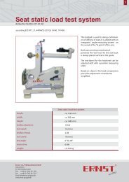 Seat static load test system - ernst-gruppe.de